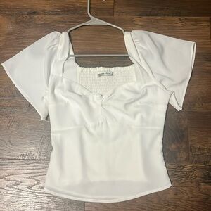 Abercrombie and Fitch white twist top